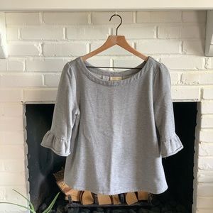 Grey Sweater with Bow Detail on Back
